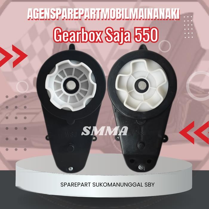 PJ Gearbox Besar 550 Tanpa Dinamo Pliko/Gear/ Mobil Motor Mainan Aki