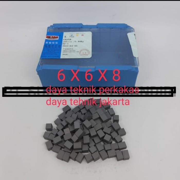 New Yg6 - Mata Pahat Widia 6X6X8 - Tip Widia - Mata Bubut Widia Yg6 Terlariss 