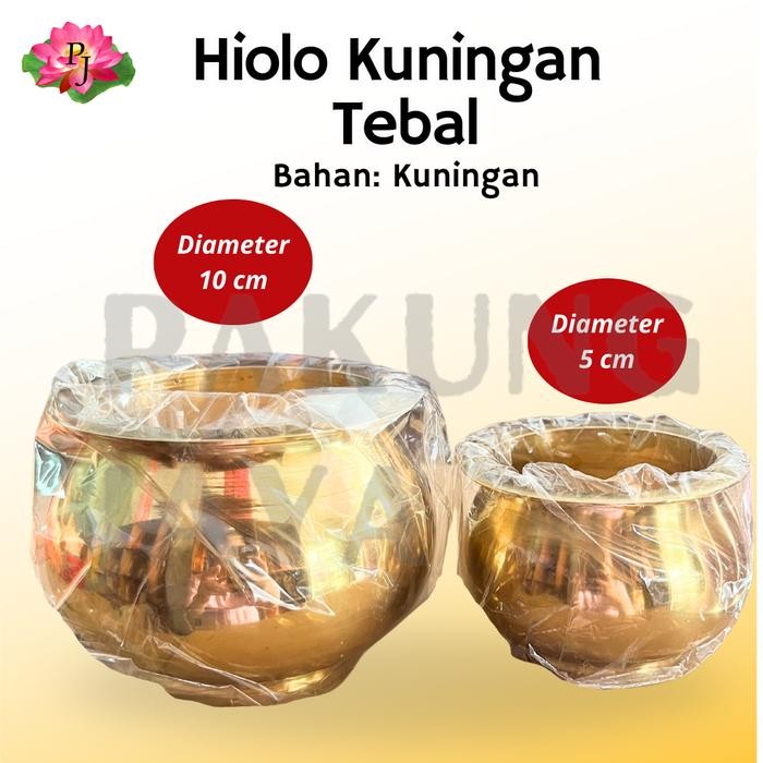 Barang Terlaris Hiolo Kuningan Tebal/Tempat Bakar Hio Kuningan/Hiolo Kuningan Ready