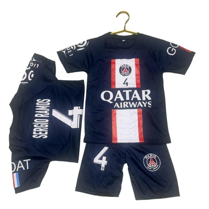 (Allthebest) Setelan baju bola anak SERGIO RAMOS / Kaos bola anak 6bln - 14thn