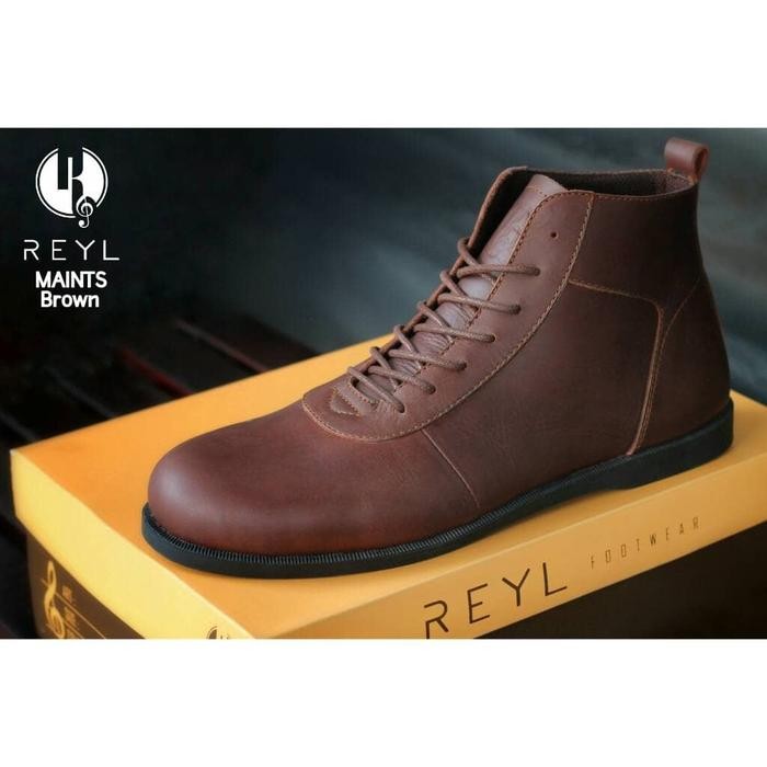 SEPATU BRODO/ SEPATU BOOT PRIA MNTS 100% KULIT ASLI