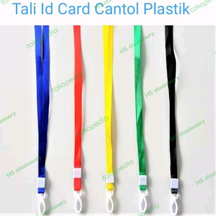 

Ready Tali Id Card Cantolan Plastik Kait Gantungan Name Tag Holder