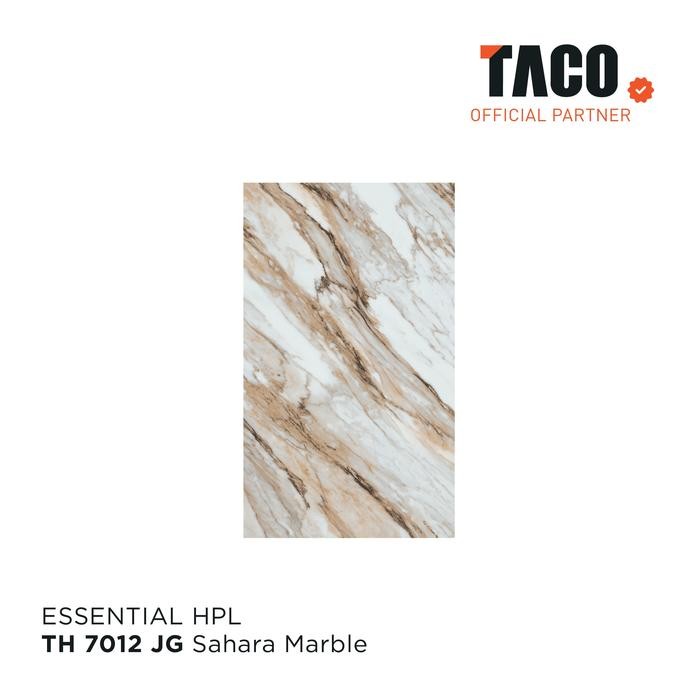 TACO Laminate HPL Pattern Gloss Per 1 Lembar 122CM X 244CM - TH 7012 JG Sahara Marble