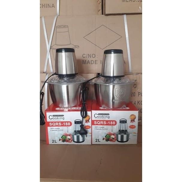 MKC KIMISO Chopper Stainless Blender Daging Serbaguna SQRS 188 & MKC 128
