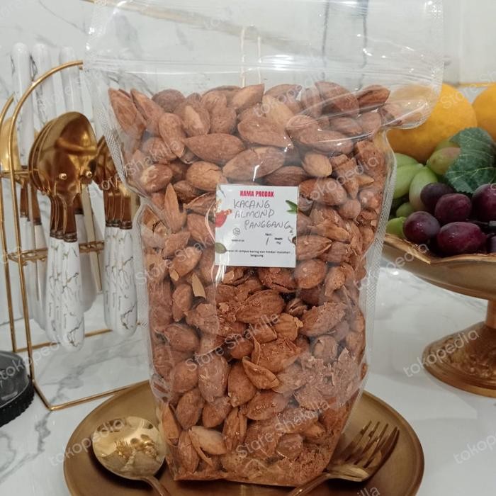

Kacang Almond Panggang 1000 Gram/1 Kg Kualitas Premium
