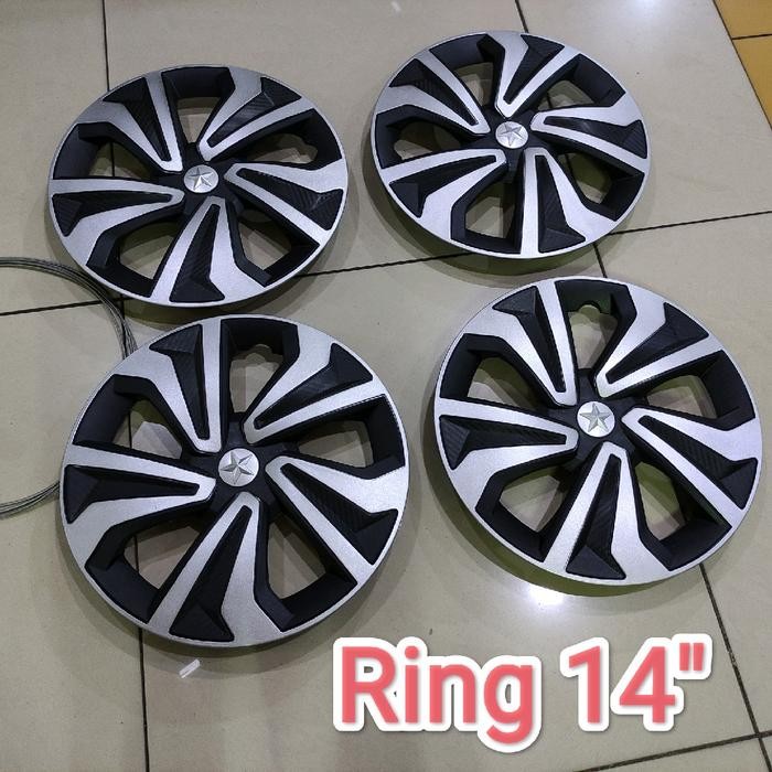 Diskon 1 Set Cover Dop Velg Tutup Dop Velg Universal Mobil Ring 14" Avanza Xenia Mobilio
