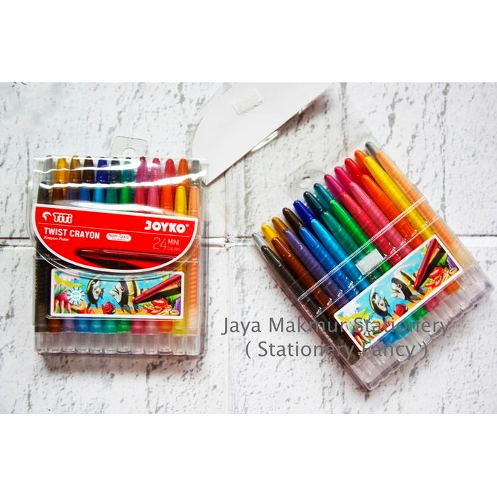 

Crayon Putar Twist Joyko 24 Warna Twcr-24Mini (1 Set)