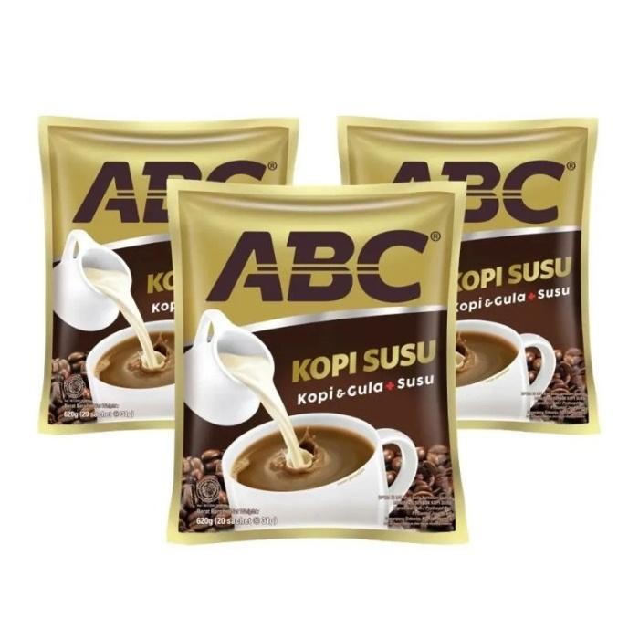 

ABC KOPI INSTANT KOPI&GULA+SUSU PCK 10x31g