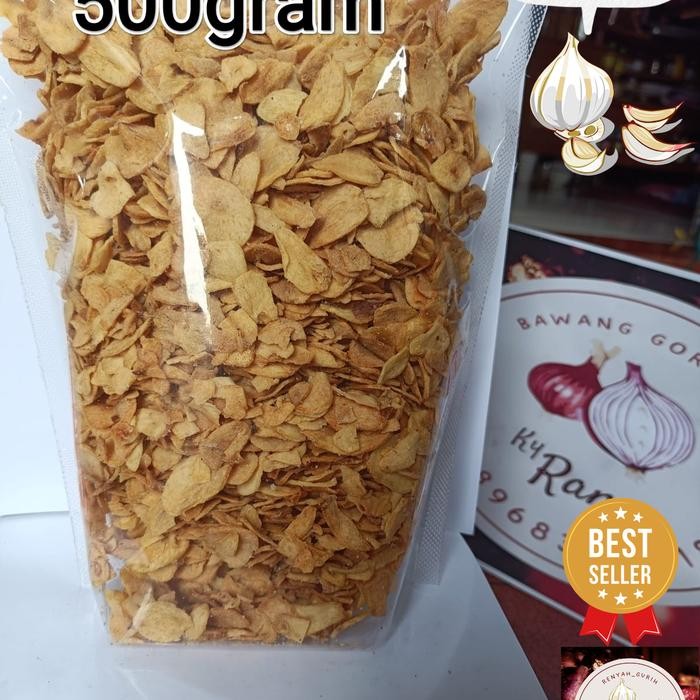 

promo bawang putih goreng original 500gr renyah gurih