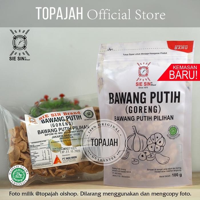 

promo bawang putih goreng sie sin 100gr halal premium