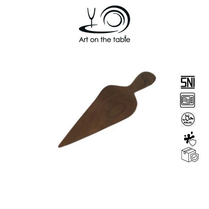 EKSLUSIF SENDOK KUE TART/ SPATULA KUE, PIZZA, KEJU/ WOOD CAKE SPATULA