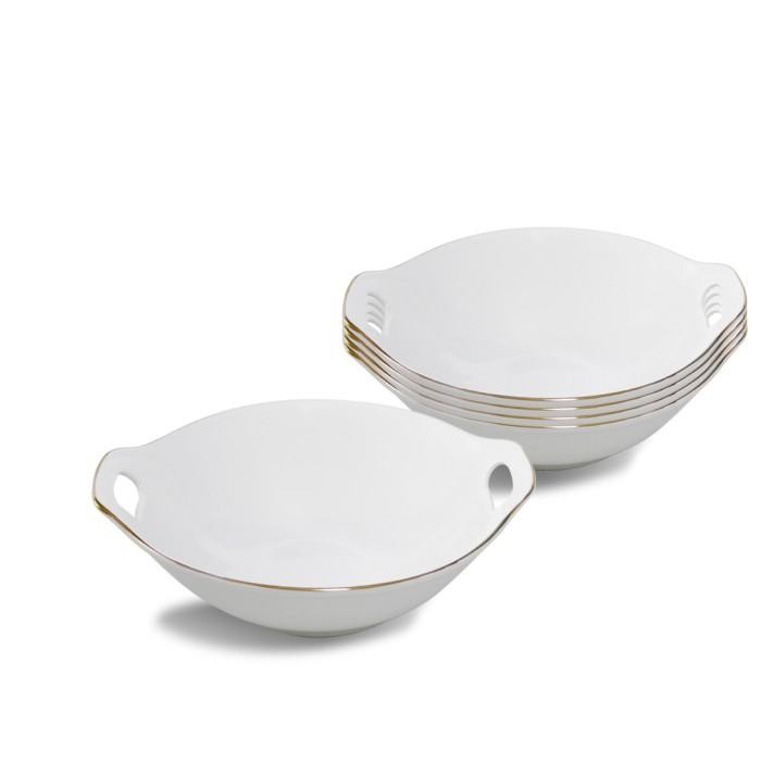 WAJAN KERAMIK PUTIH LIS MAS 23 CM (1 PCS ) / MANGKOK KERAMIK LISMAS WJ23-AAD GS INDO KERAMIK