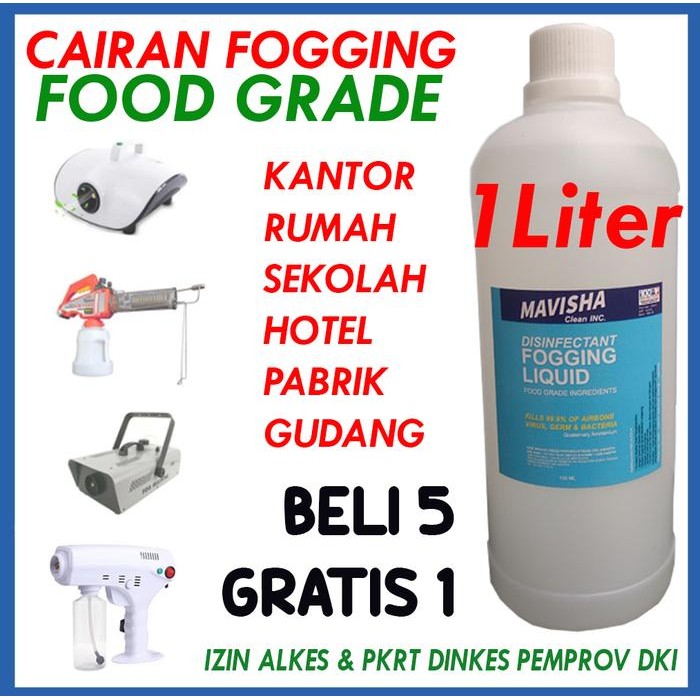 Pilihan- Cairan Fogging Liquid Hot Fogging Ruang Kantor Desinfektan Fog 1 Liter