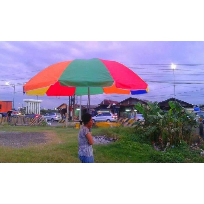 payung tenda jumbo 300 cm Pelangi payung pantai payung Cafe bazar PKL