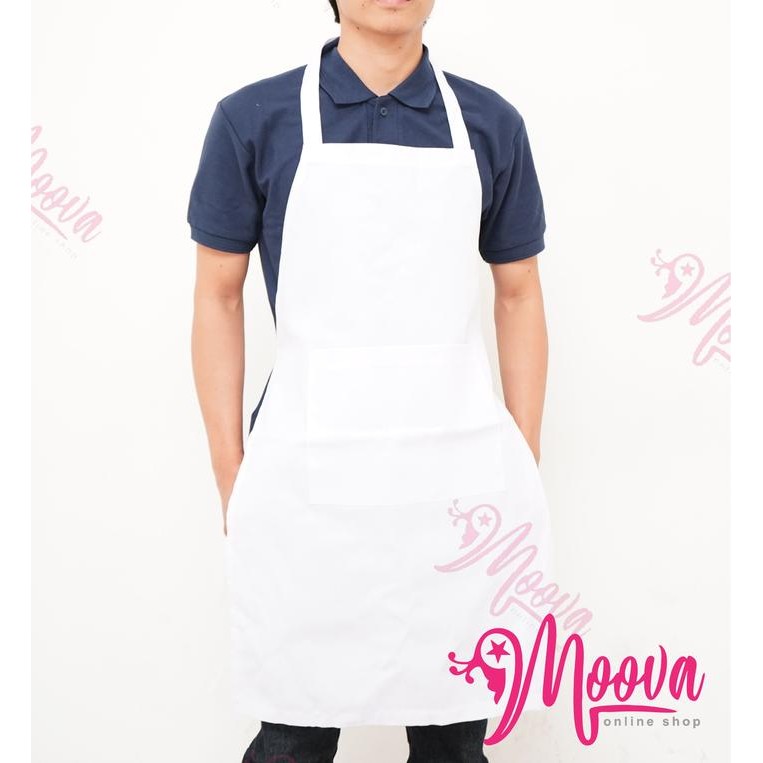 CELEMEK/APRON/RESTORAN/KOKI/MASAK/ CELEMEK HITAM POLOS