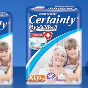 

Diaper Popok Dewasa Certainty Ukuran XL isi 10 buah