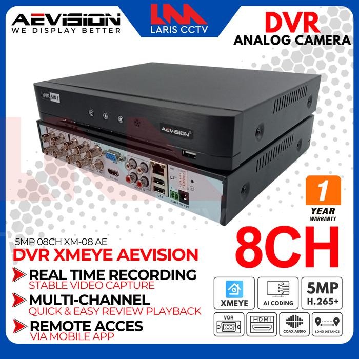 DVR AEVISION 8CH HS-BH3008VH XMEYE 5MP