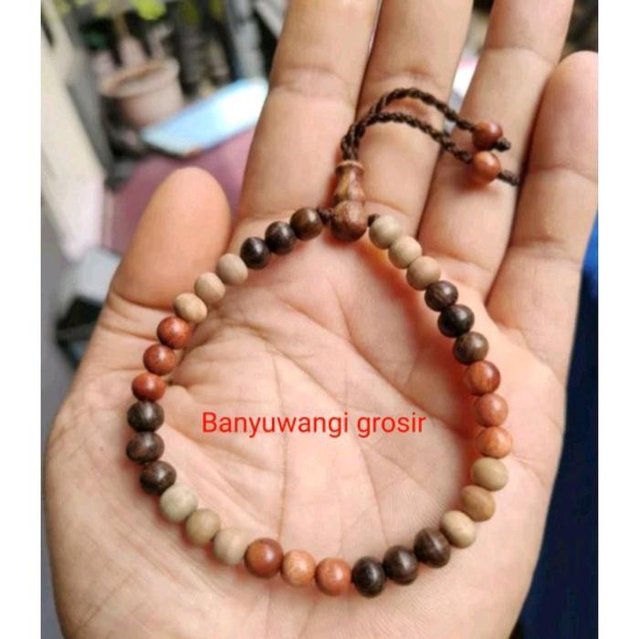 Gelang kombinasi kayu bertuah 3 kayu 5mm gelang kombinasi stigi dewandaru kalimasada