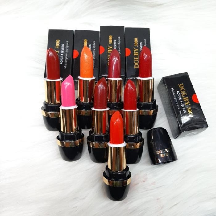 Pilihan- ( 3Pcs ) Lipstik Dolby 3000 Warna Alami Merah Orange Bisa Mix Warna