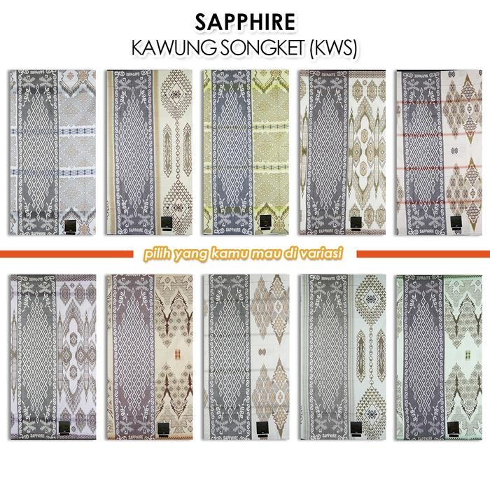 SARUNG SAPPHIRE KAWUNG SONGKET (KWS)