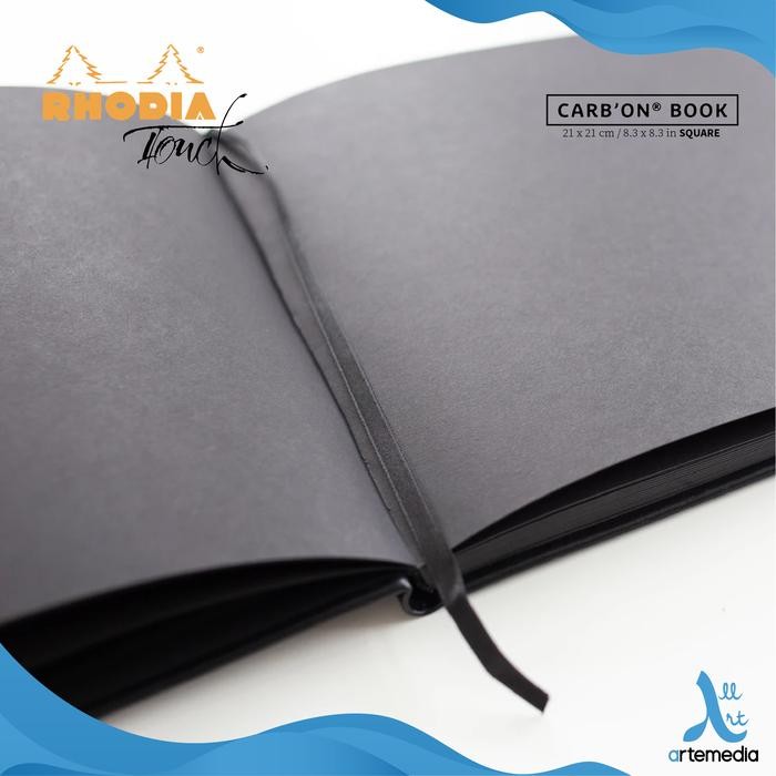

Buku Sketsa Rhodia Touch 21X21Cm Carbon Black Paper Sketchbook