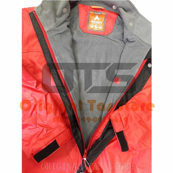 Jaket Gunung Eiger J341 Clement Softshell Jacket Waterproof - Red