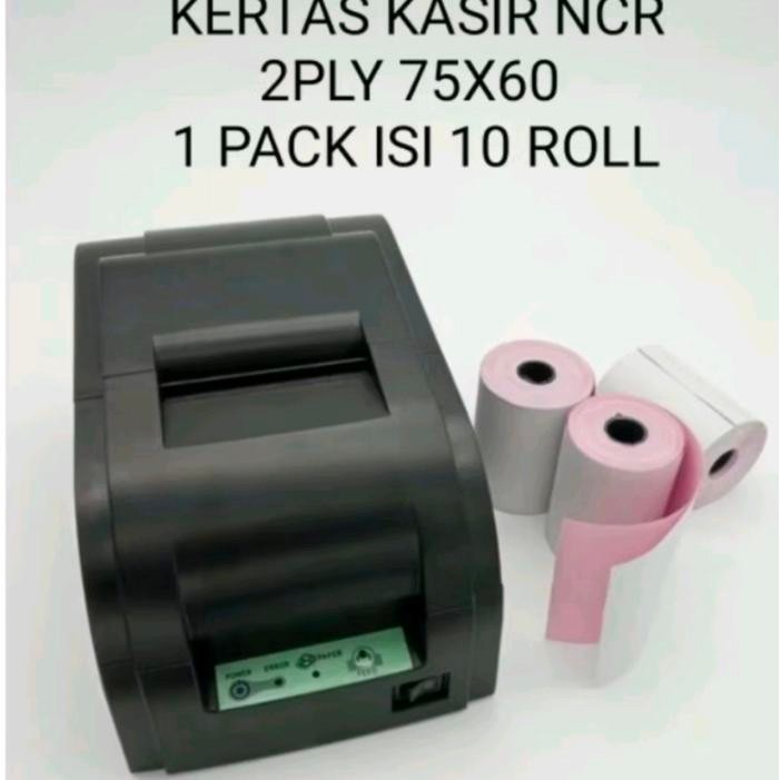 

KERTAS KASIR NCR 2 PLY PUTIH MERAH 75MM60MM PAKET 10 PCS