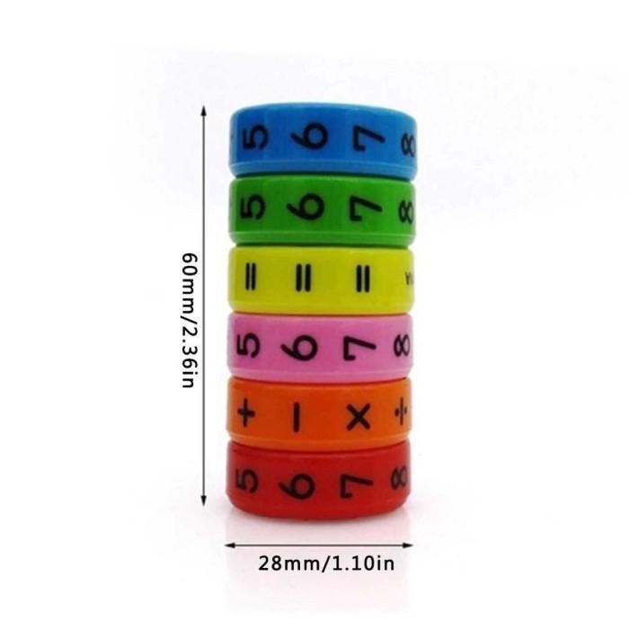 Mainan Montessori Rubik Magnet Berhitung Magnetic Arithmetic Kalkulator Magnet Math Rubic Toy Alat