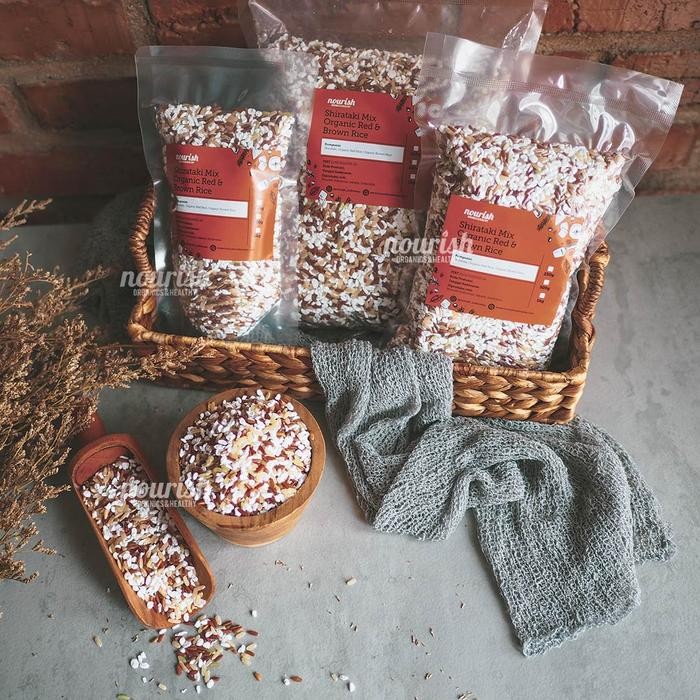 

Pilihan- Shirataki Mix Organic Red & Brown Rice 1Kg (Shirataki Beras Organik)