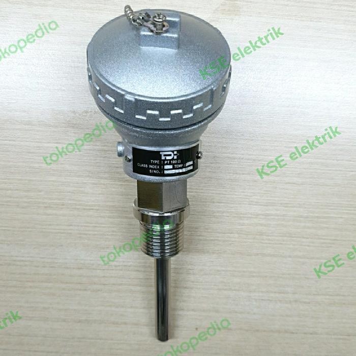 Terbaik Thermocouple Pt100-1/2"8X50Mm. Sensor Panas Suhu 400C. Material Ss 304. Kepala Kse.
