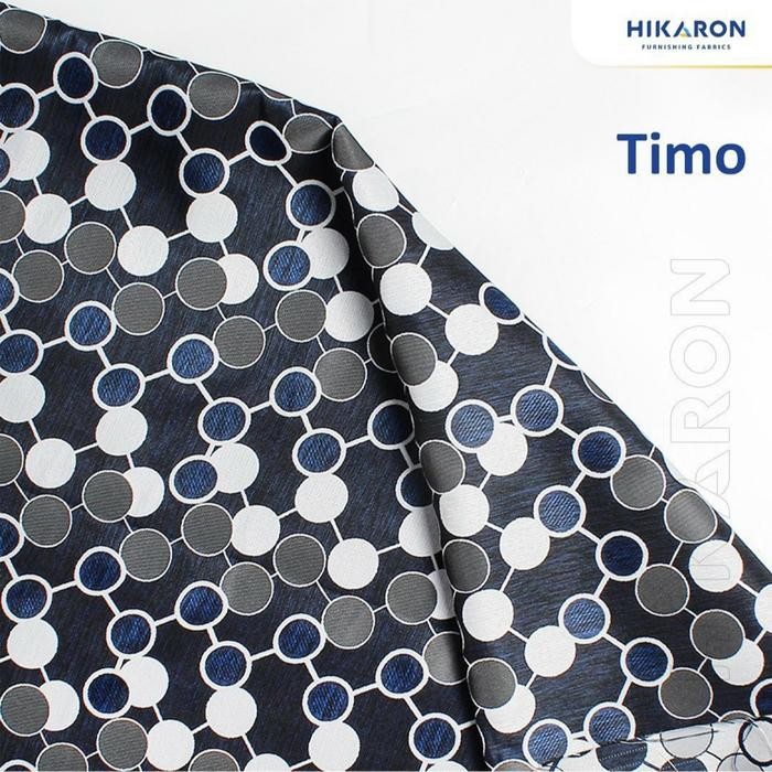 Pilihan- Timo : Kain Sofa Kanvas Hikaron - Canvas Motif Bulat