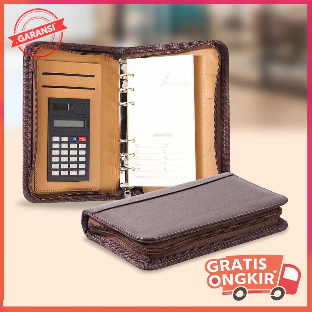 

Buku Catatan Note Cover Kulit Sintetis dengan Kalkulator - Y8302