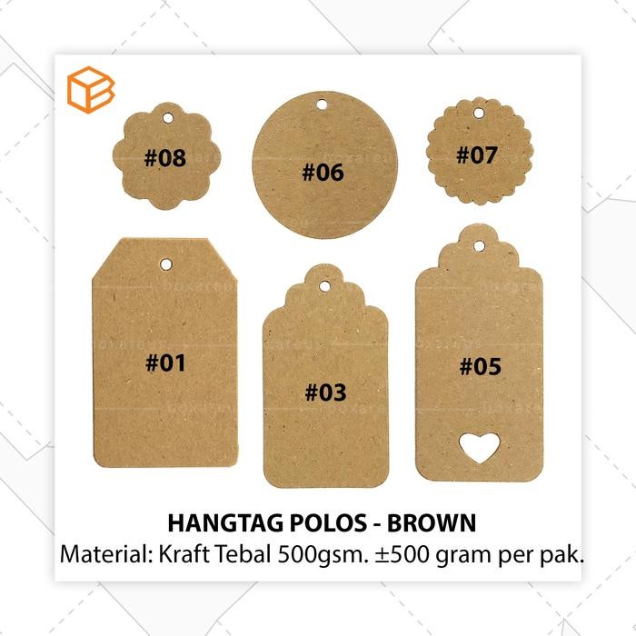 

Pilihan- Hangtag Kraft / Hang Tag / Label Harga / Label Baju - Htk