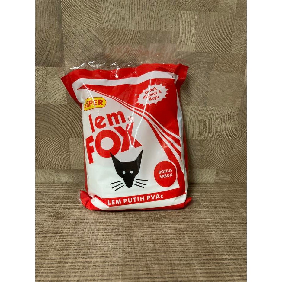 

Pilihan- Lem Fox Putih Pvac Super Fox 700 Gram Refill