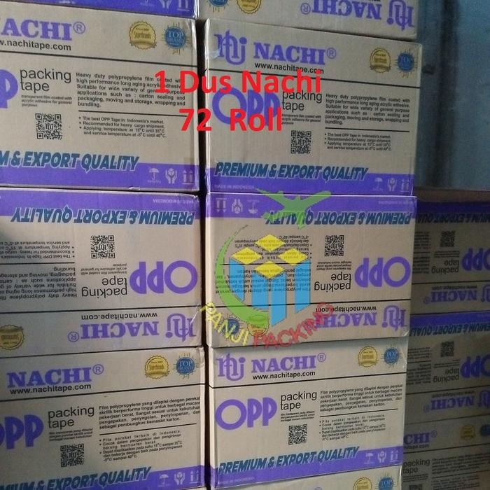 

Pilihan- Lakban Opp Nachi Tape 2 Inch Bening Coklat 1 Dus Gojek Bandung