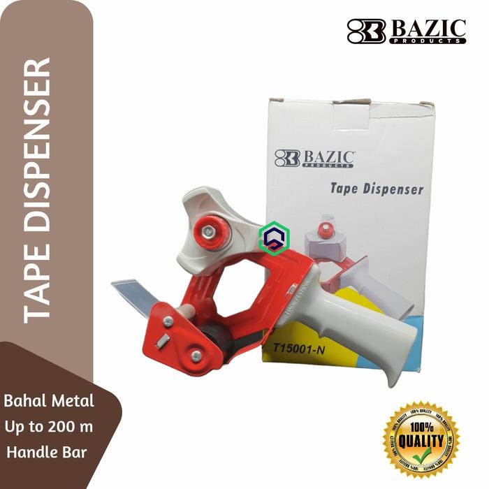 

Pilihan- Bazic Tape Gun Handle Tape Dispenser Bahan Besi Pemotong Lakban 2 Inch