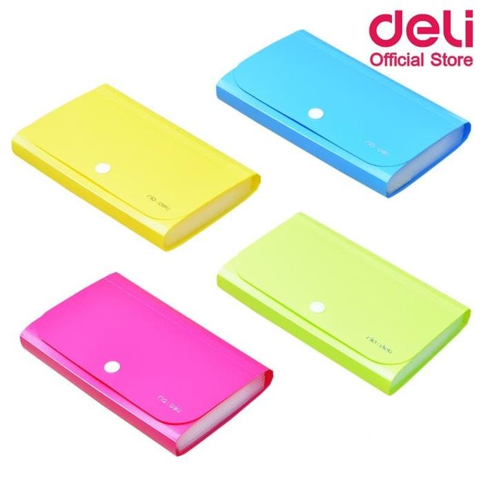 Pilihan- Map Expanding File Mini A7 5561 Deli Warna Kancing Map Dompet Sekat