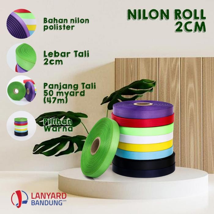 

Pilihan- Pita Nylon Lanyard Polister Nilon / Bahan Tali Idcard Rol Lebar 2Cm