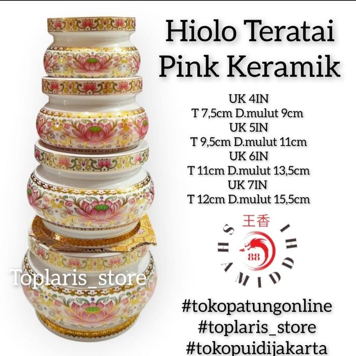 Hiolo Teratai Keramik Timbul 5In