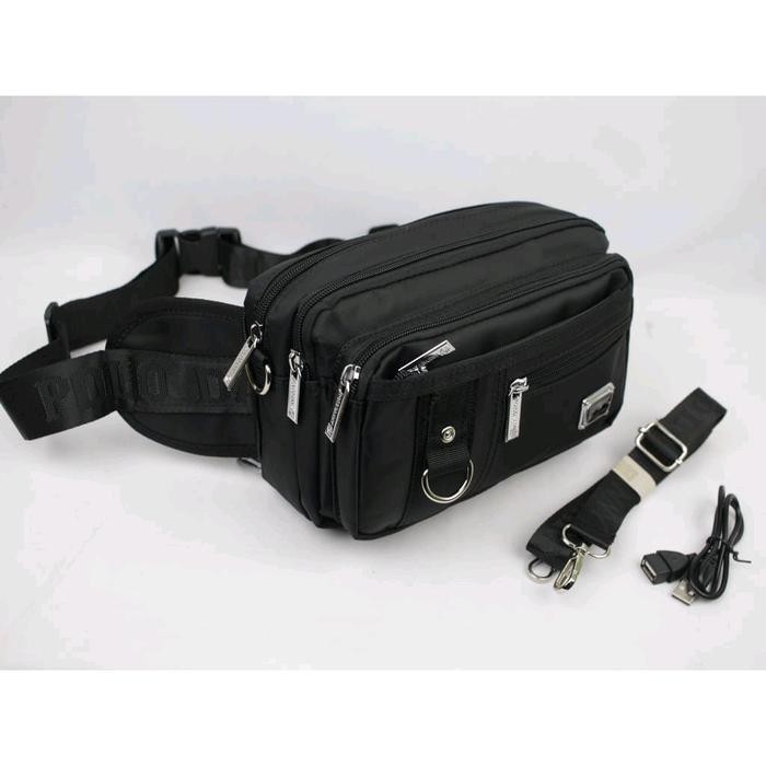 Tas Slempang Polo Danny Multifungsi Tas Pinggang Original Tas Pria