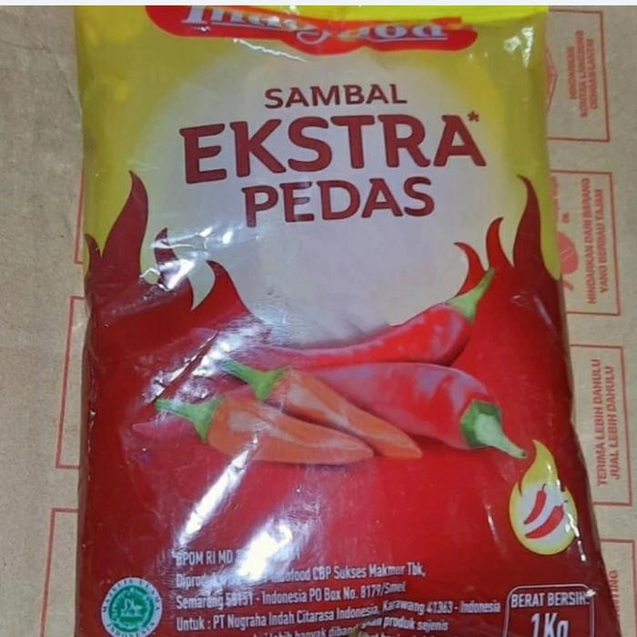 

Pilihan- Indofood Saos Sambal Extra Pedas Pouch 1 Kg