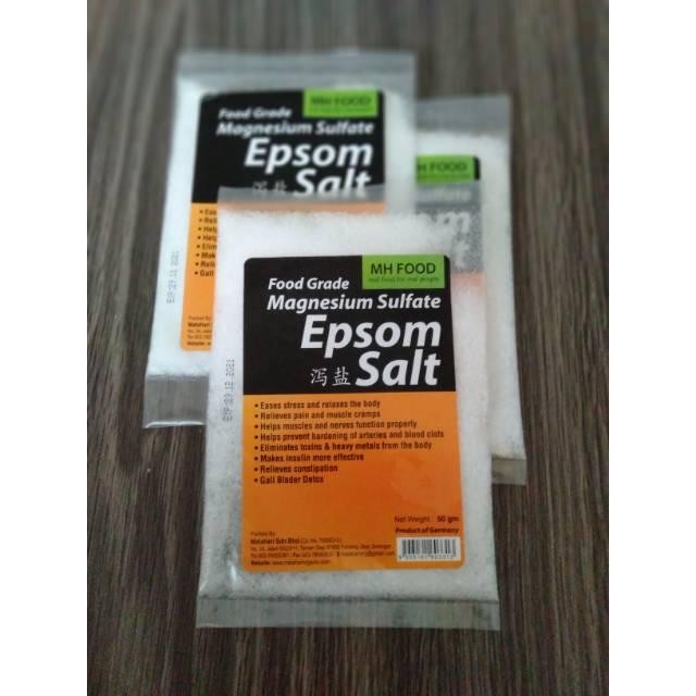 

Pilihan- Epsom Salt 50Gr Food Grade. Garam Inggris