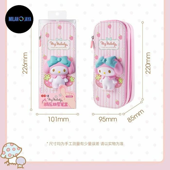 

Kotak Pensil Squishy Sanrio Ori Cinnamo Kuromi Case Tempat Alat Tulis Pulpen Sekolah Stationery