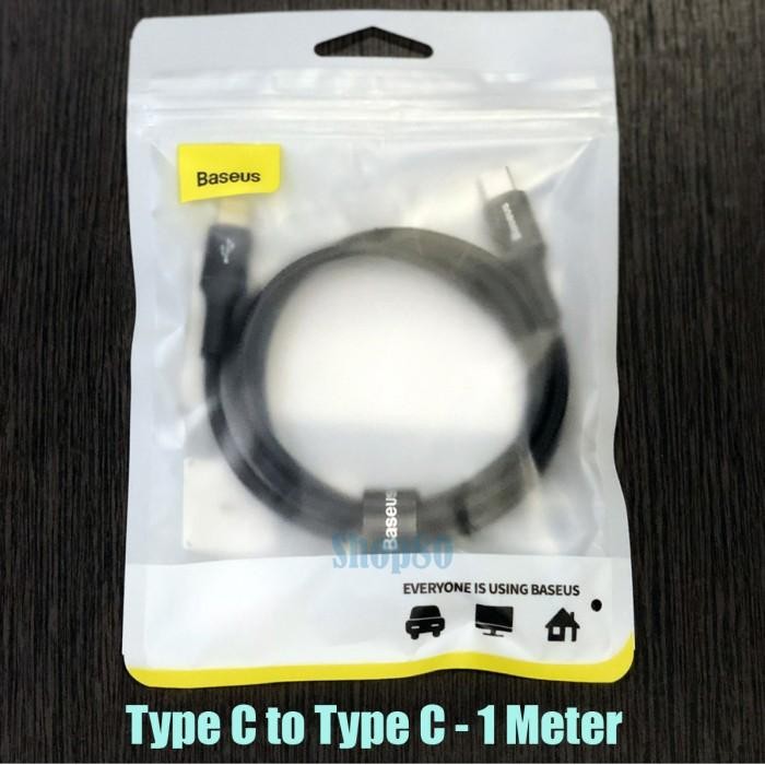 Baseus Halo C to C PD 3A 60W Fast Charging Cable Kabel Charger 1m 2m