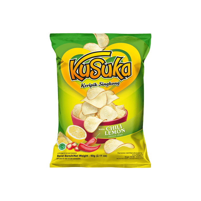 

Kusuka Kripik Singkong Chili Lemon 60G
