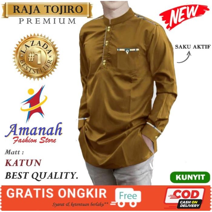 muna KOKO RAJA TOJIRO Premium BAJU KOKO PRIA LENGAN PANJANG MUSLIM TERBARU & TERMURAH dewasa kurta