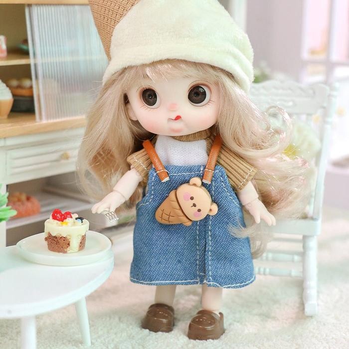 OhSome Taotao Wanzi Ice Cream Style Girl Boneka Mainan Anak Perempuan Putri Koleksi Mainan Ulang