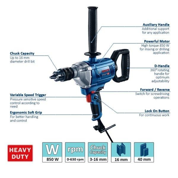 Mesin Bor 16mm Bosch GBM 1600 RE