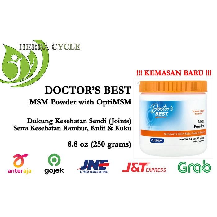 Doctor Best MSM Powder OptiMSM 250g Kesehatan Sendi Dan Kulit ORI USA