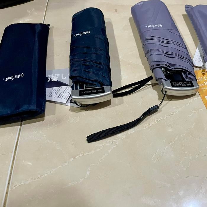 Ori jepang payung lipat pipih uv merk waterfront